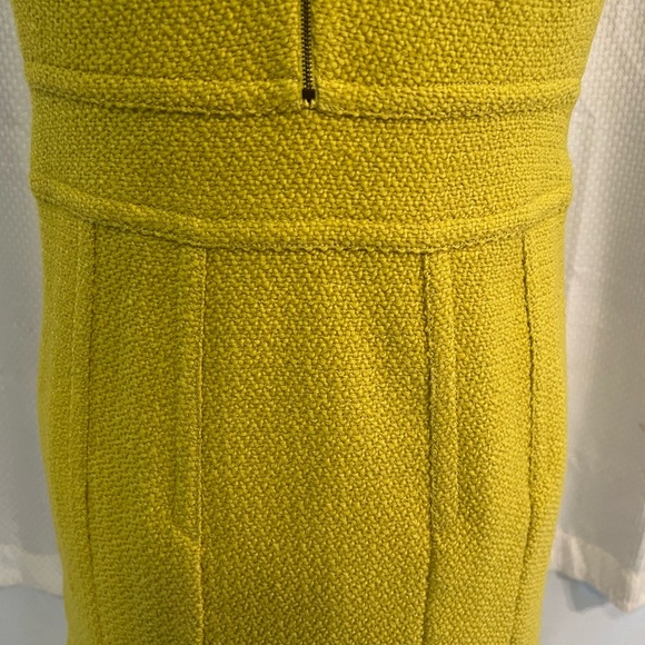 Diane Von Furstenberg Jackie Boucle Dress Yellow Tweed Vintage Fall Size 2 EUC!! - Picture 8 of 16